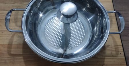 Bộ bếp lẩu tròn 2 ngăn nhà hàng