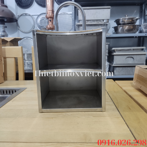 Hộp xách xô than bằng inox